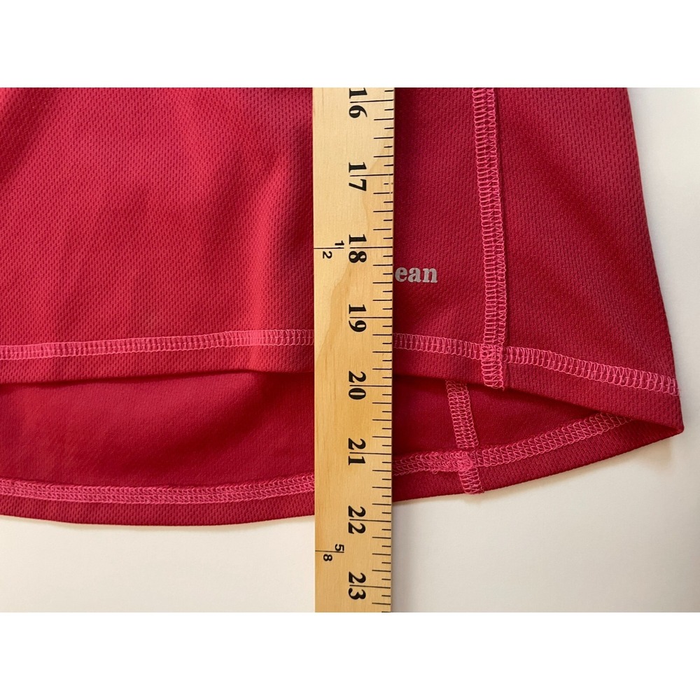 L.L. Bean T-shirt Women's Size Medium Pink V-neck Long Sleeve Activewear Workout - Picture 8 of 9